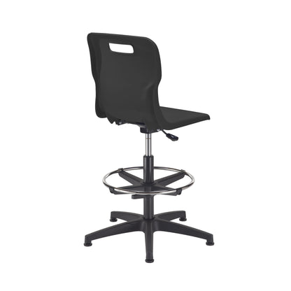 Titan Swivel Senior Chair with Plastic Base, Castors and D-Kit