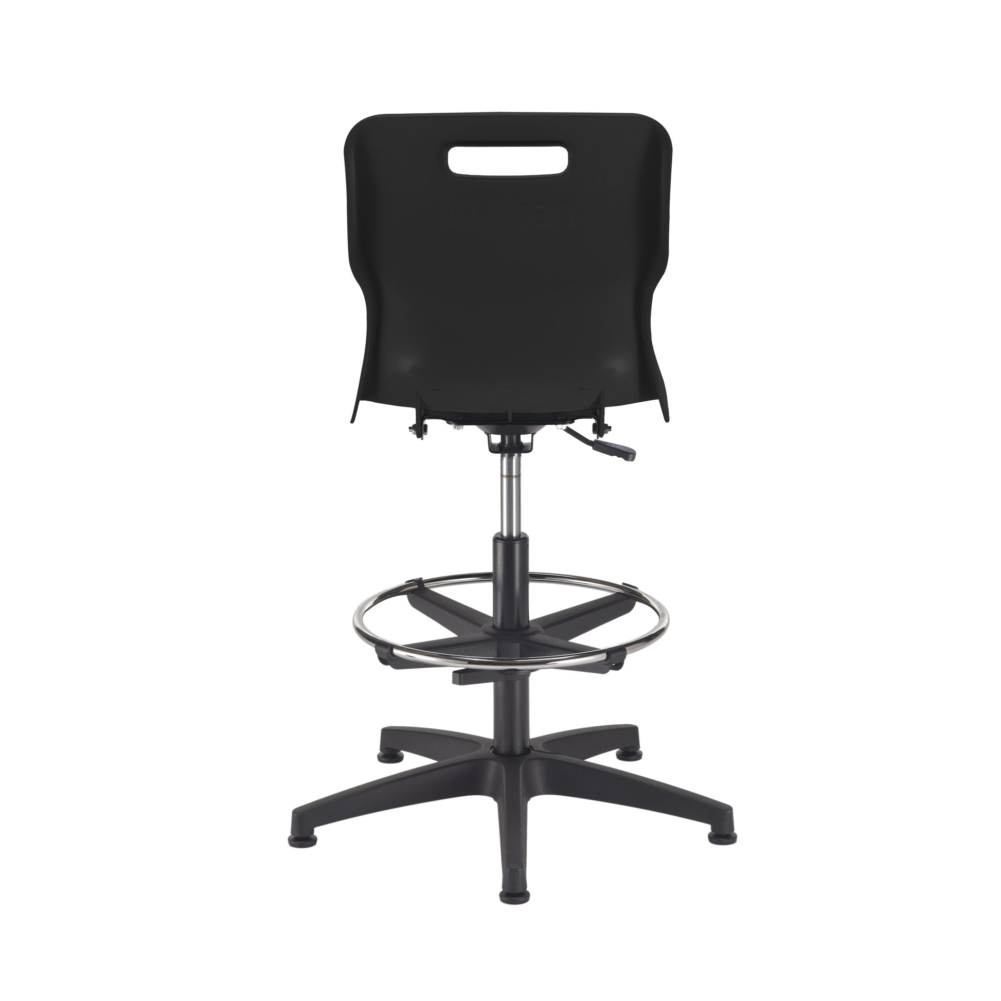 Titan Swivel Senior Chair with Plastic Base, Castors and D-Kit