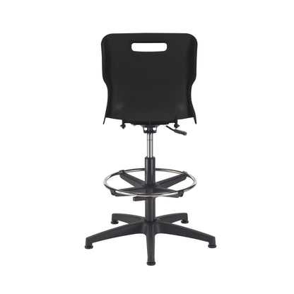 Titan Swivel Senior Chair with Plastic Base, Castors and D-Kit