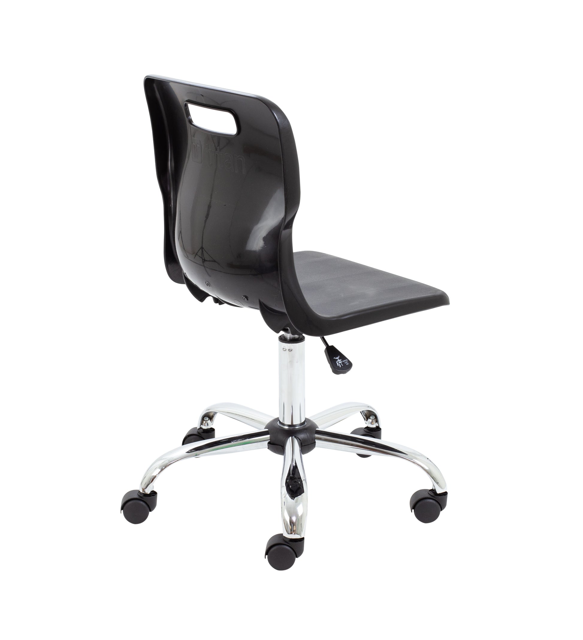 Titan Swivel Senior Chair with Chrome Base and Castors