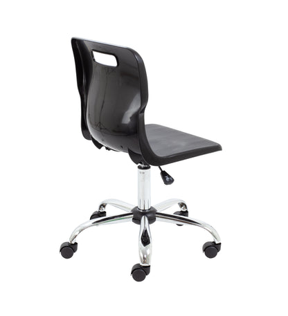 Titan Swivel Senior Chair with Chrome Base and Castors
