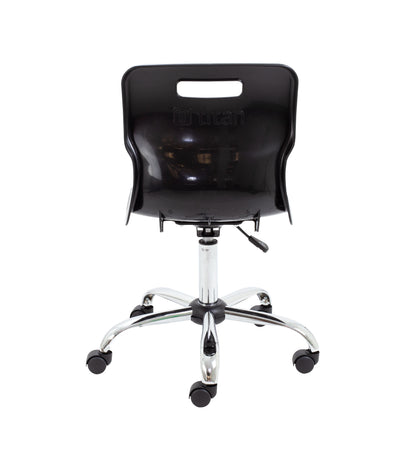 Titan Swivel Senior Chair with Chrome Base and Castors