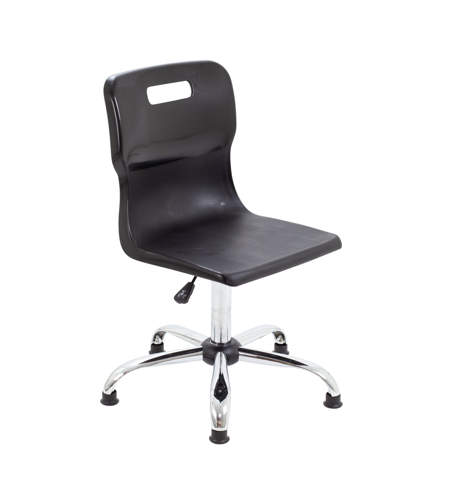 Titan Senior Swivel Chair|Chrome Base With Glides|Age 11 Plus Years|Black
