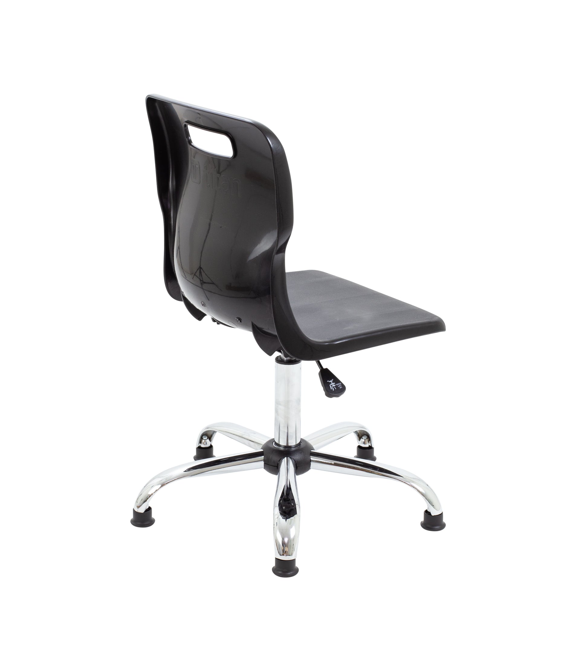 Titan Swivel Senior Chair with Chrome Base and Glides