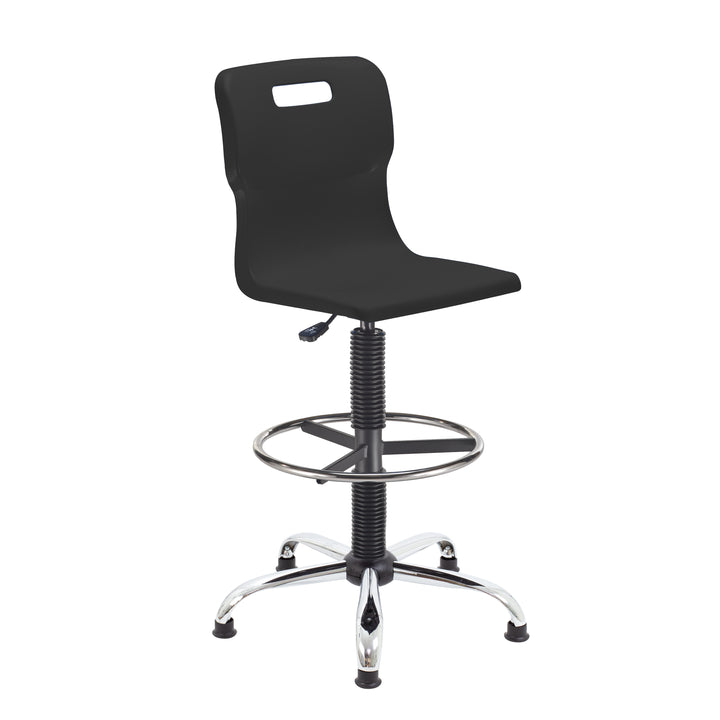 Titan Swivel Senior Chair with Chrome Base, Castors and D-Kit