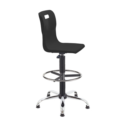 Titan Swivel Senior Chair with Chrome Base, Castors and D-Kit