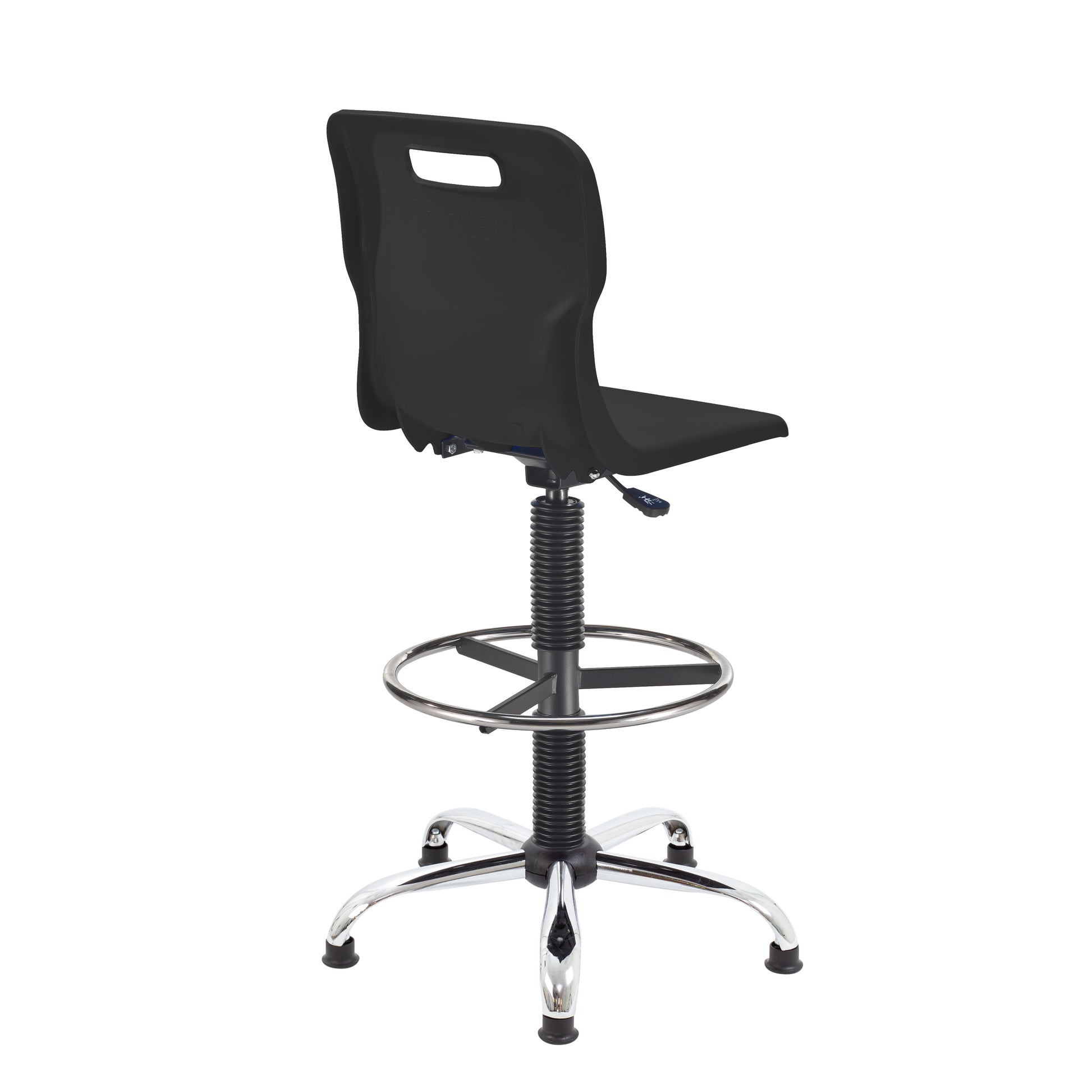 Titan Swivel Senior Chair with Chrome Base, Castors and D-Kit