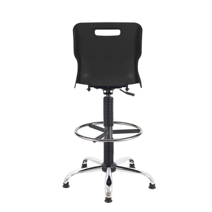 Titan Swivel Senior Chair with Chrome Base, Castors and D-Kit
