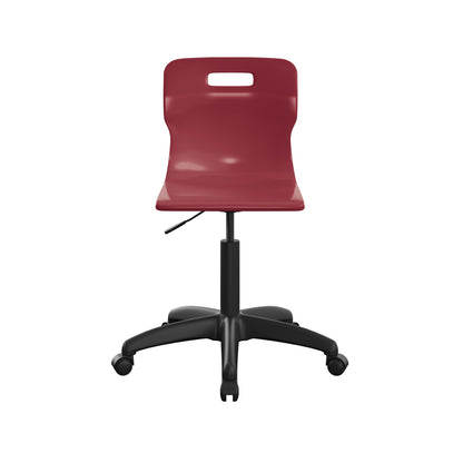Titan Swivel Senior Chair with Plastic Base and Castors