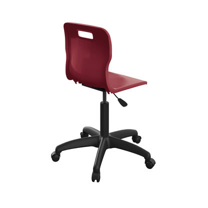 Titan Swivel Senior Chair with Plastic Base and Castors