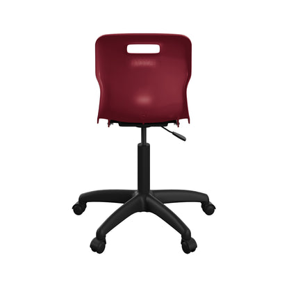 Titan Swivel Senior Chair with Plastic Base and Castors