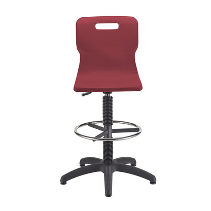 Titan Swivel Senior Chair with Plastic Base, Castors and D-Kit