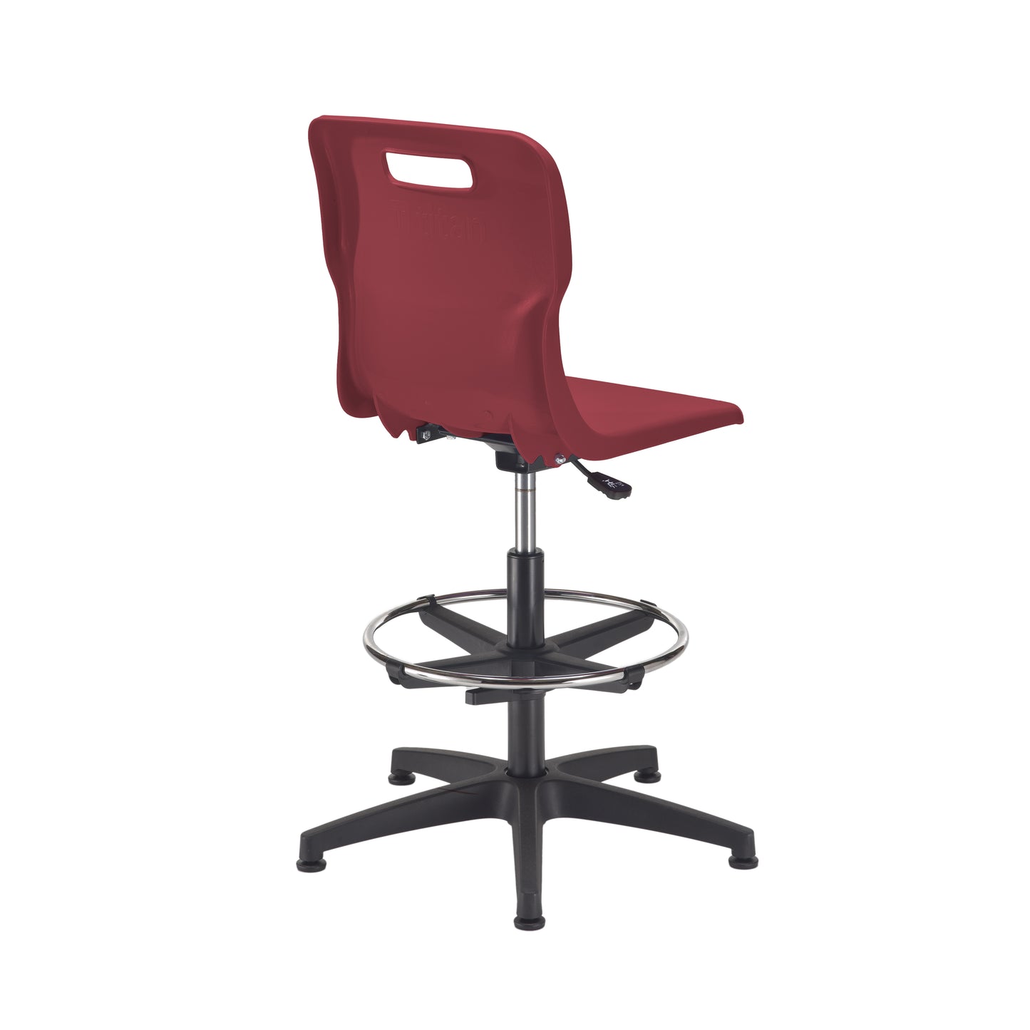 Titan Swivel Senior Chair with Plastic Base, Castors and D-Kit