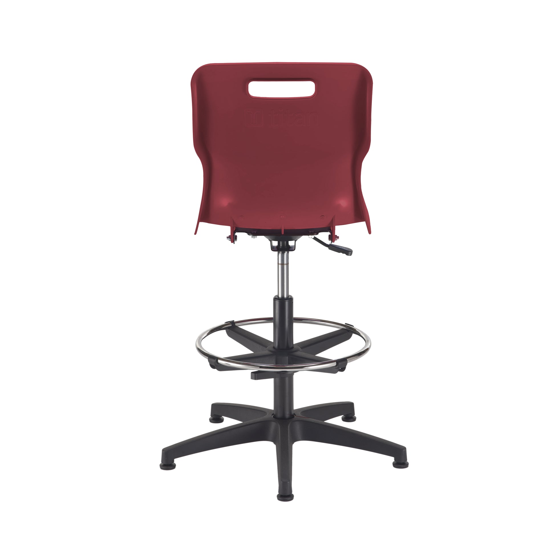 Titan Swivel Senior Chair with Plastic Base, Castors and D-Kit