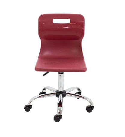 Titan Swivel Senior Chair with Chrome Base and Castors