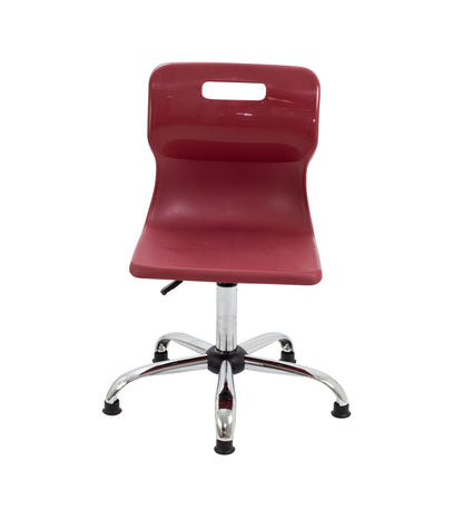 Titan Swivel Senior Chair with Chrome Base and Glides