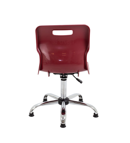 Titan Swivel Senior Chair with Chrome Base and Glides