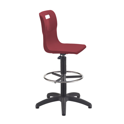 Titan Swivel Senior Chair with Chrome Base, Castors and D-Kit