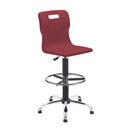 Titan Swivel Senior Chair with Chrome Base, Castors and D-Kit