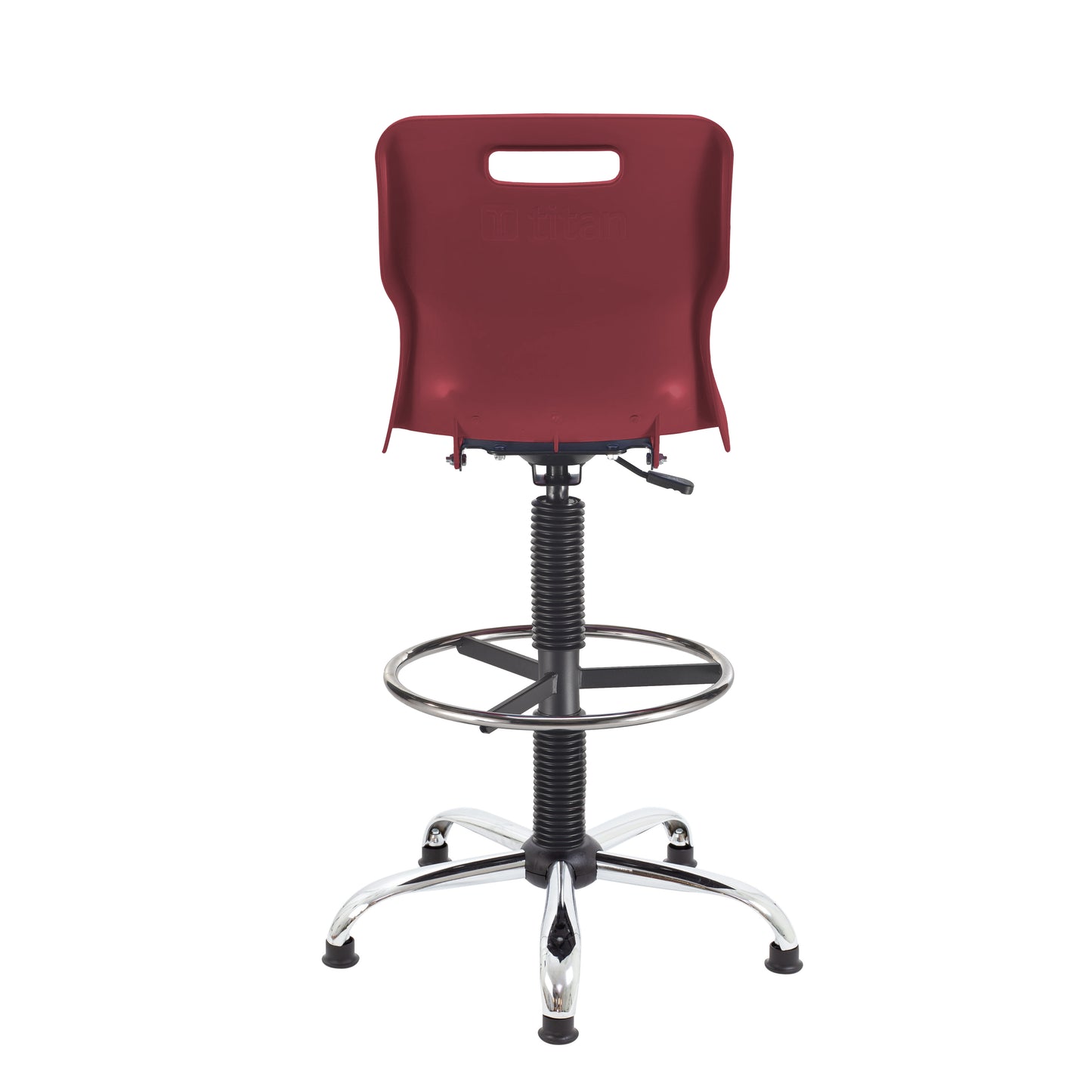Titan Swivel Senior Chair with Chrome Base, Castors and D-Kit