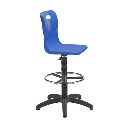 Titan Swivel Senior Chair with Chrome Base, Castors and D-Kit