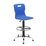 Titan Swivel Senior Chair with Chrome Base, Castors and D-Kit