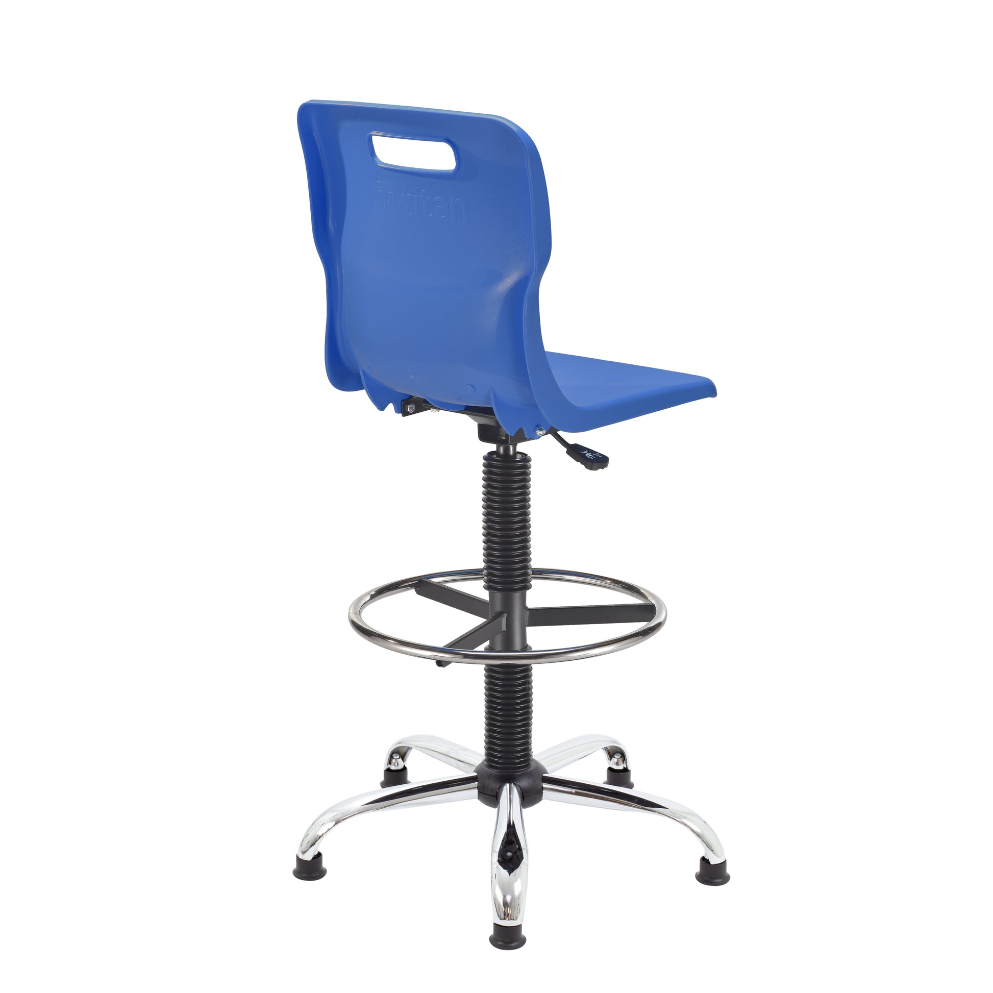 Titan Swivel Senior Chair with Chrome Base, Castors and D-Kit