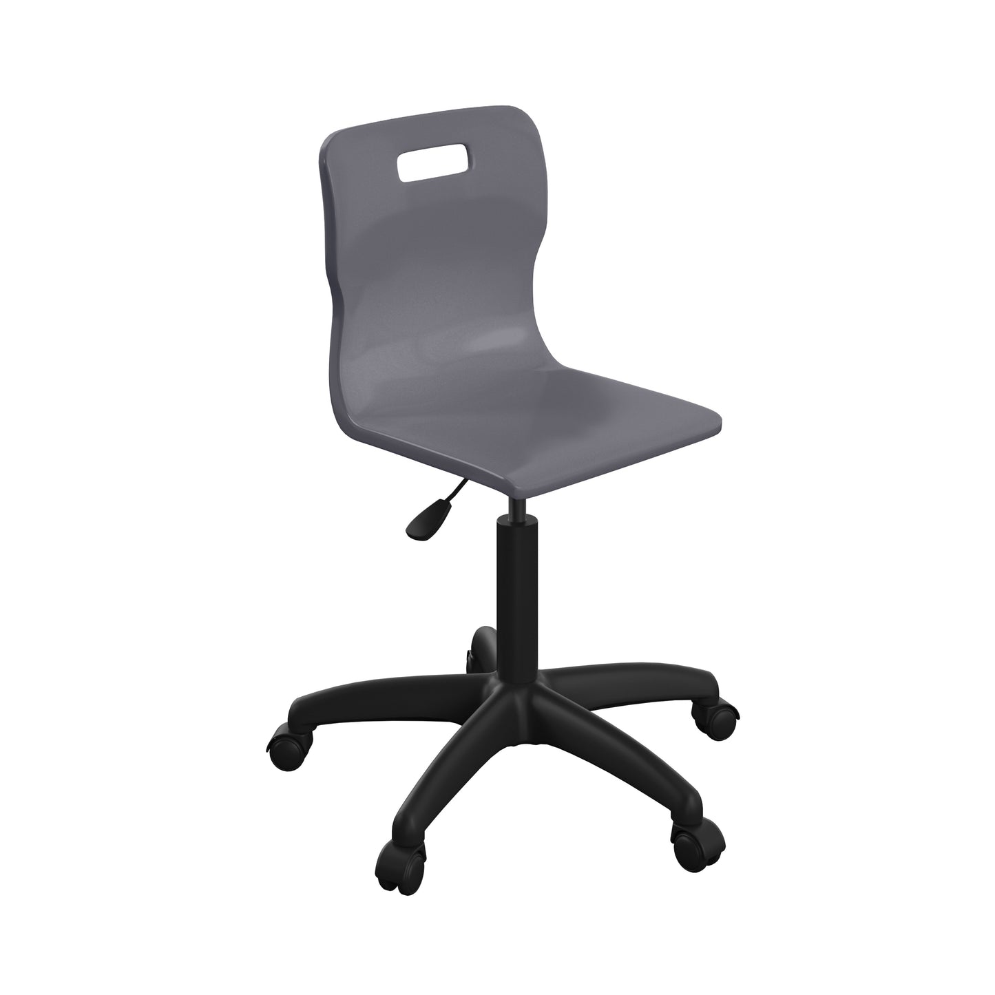 Titan Senior Swivel Chair|Black Base With Castors|Age 11 Plus Years|Charcoal