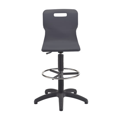Titan Swivel Senior Chair with Plastic Base, Castors and D-Kit
