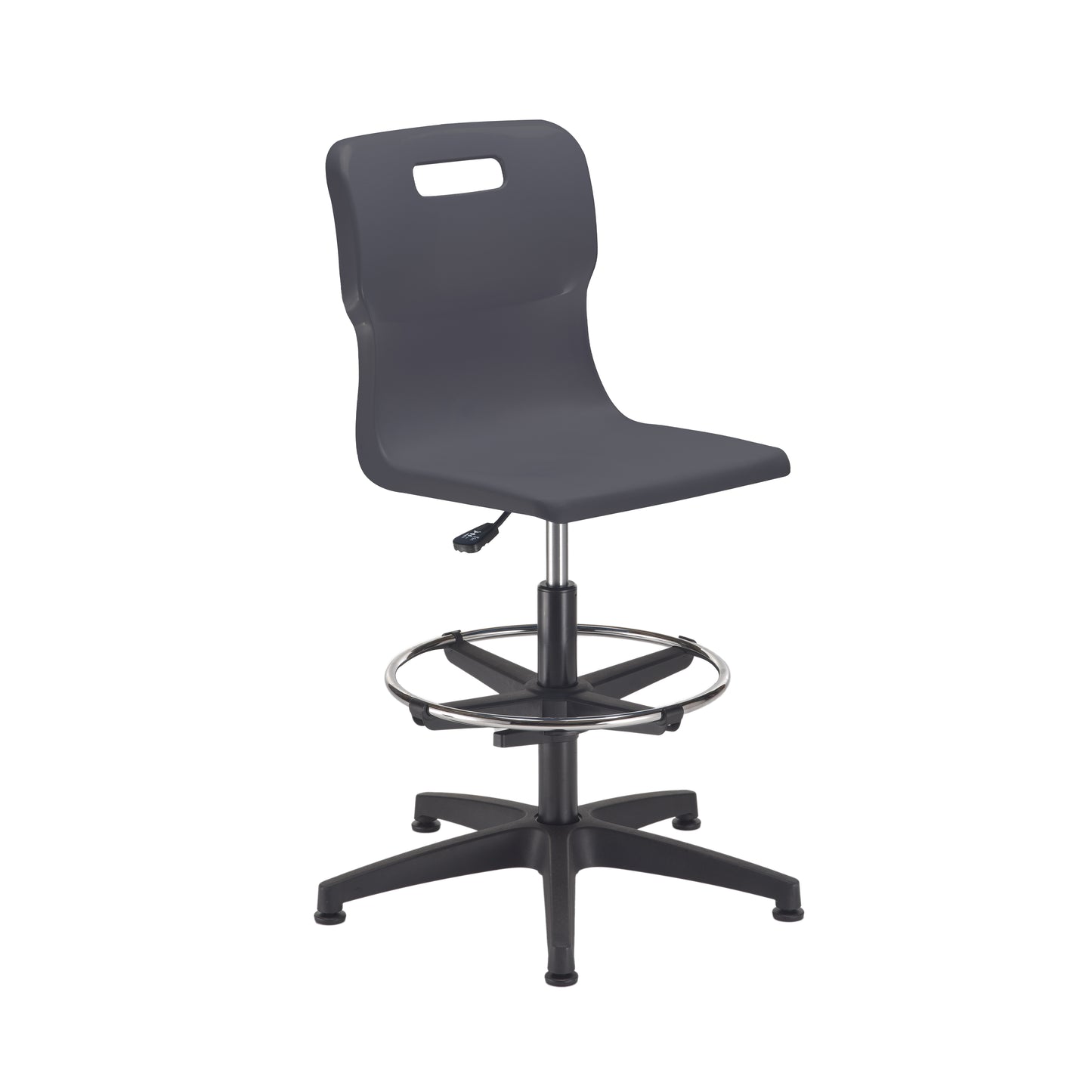 Titan Senior Swivel Chair|Charcoal Base With Castors|Adjustable D-Kit|Age 11 Plus Years|Charcoal
