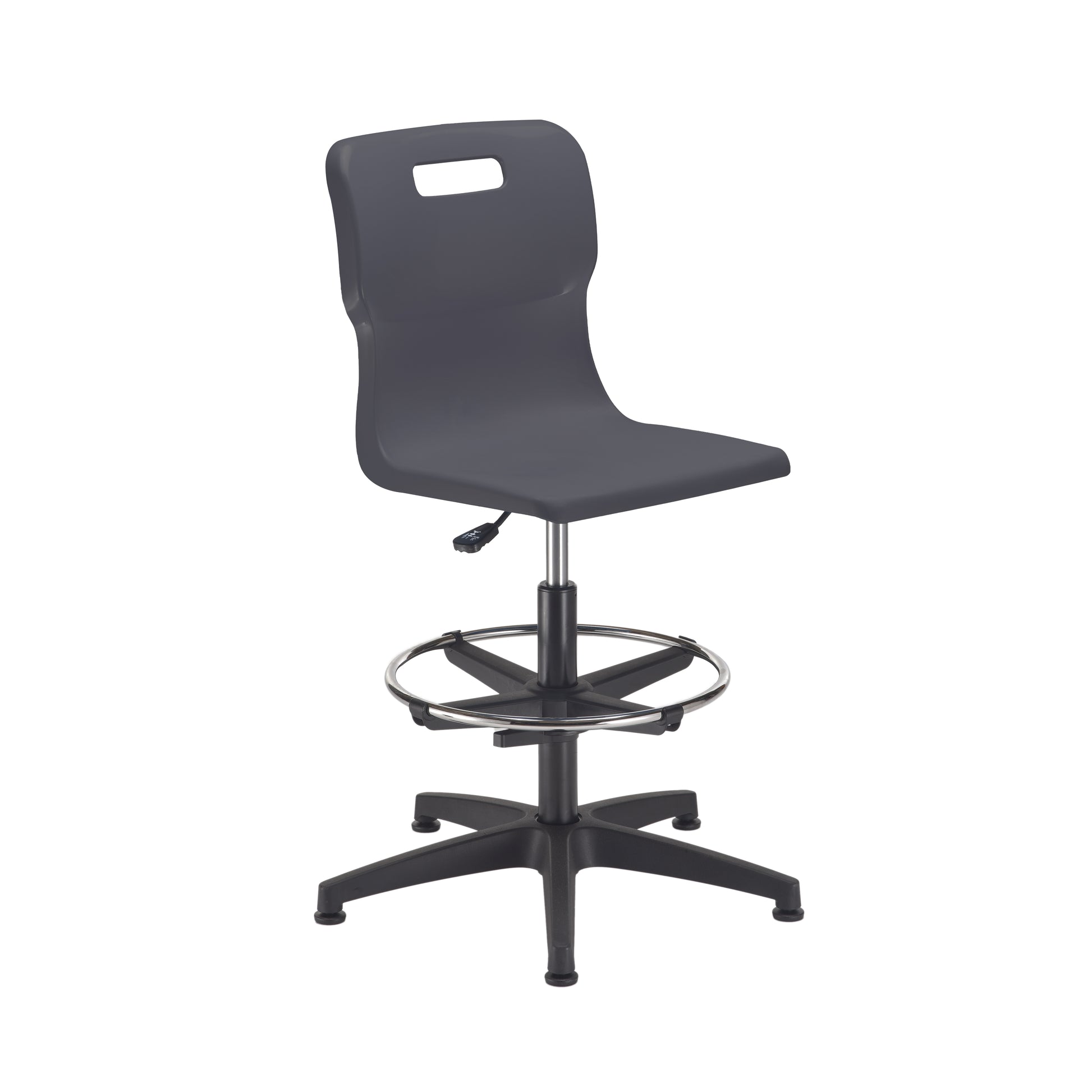 Titan Senior Swivel Chair|Charcoal Base With Castors|Adjustable D-Kit|Age 11 Plus Years|Charcoal