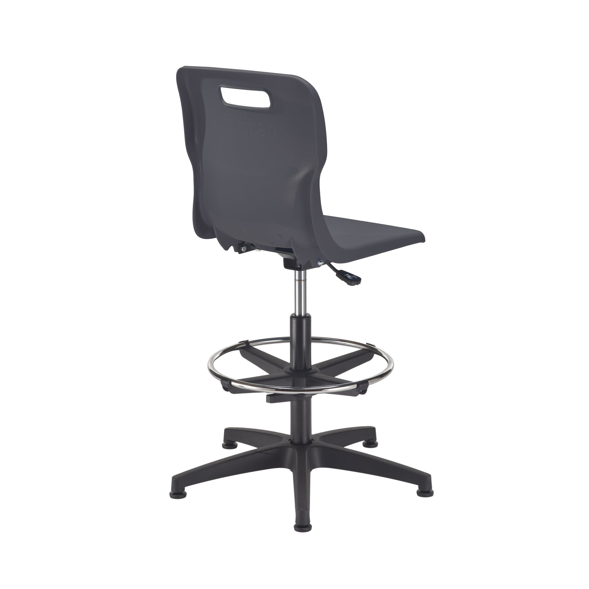 Titan Swivel Senior Chair with Plastic Base, Castors and D-Kit