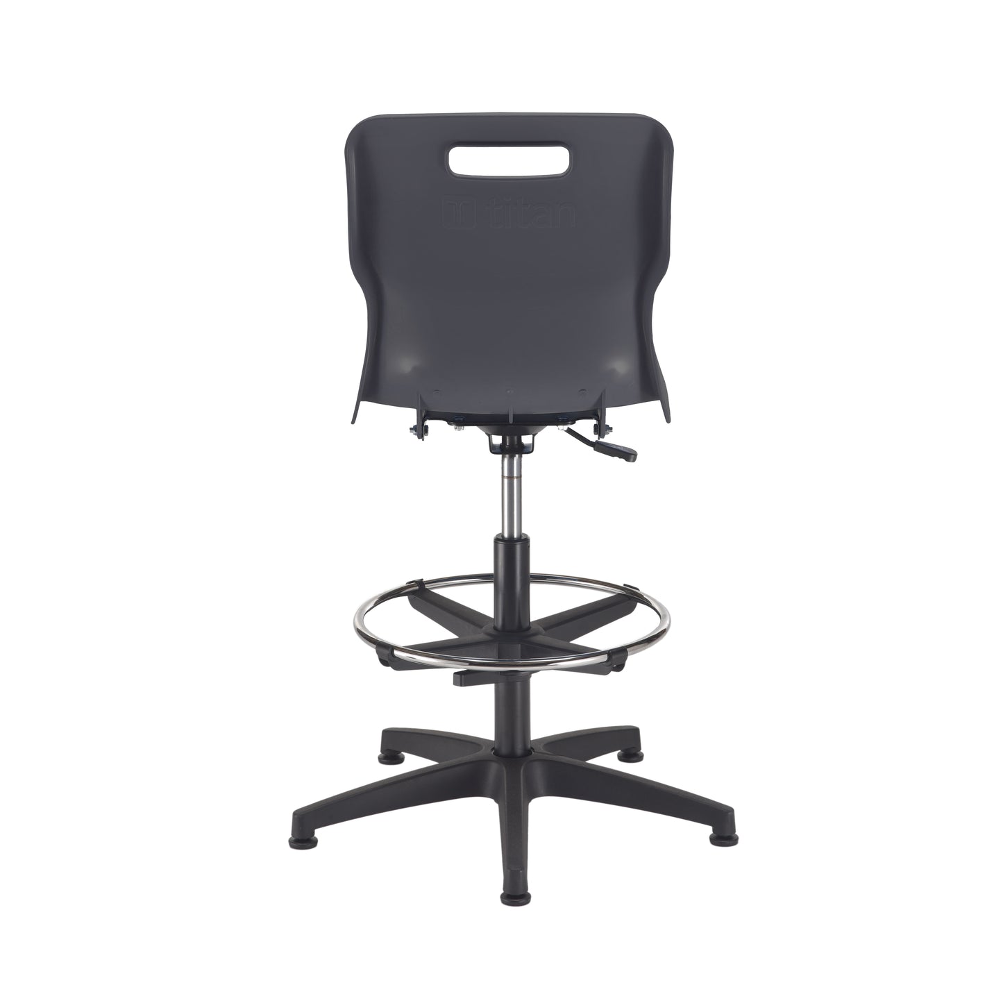 Titan Swivel Senior Chair with Plastic Base, Castors and D-Kit