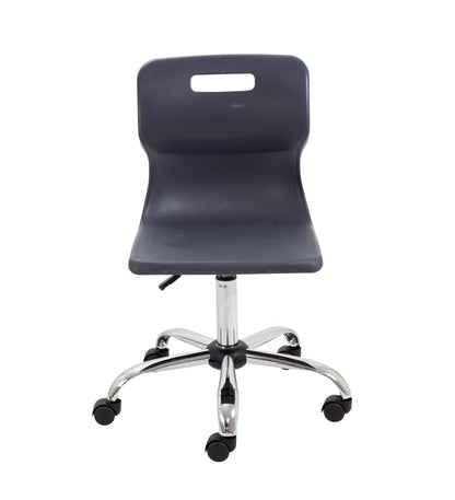 Titan Swivel Senior Chair with Chrome Base and Castors