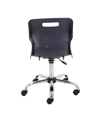 Titan Swivel Senior Chair with Chrome Base and Castors