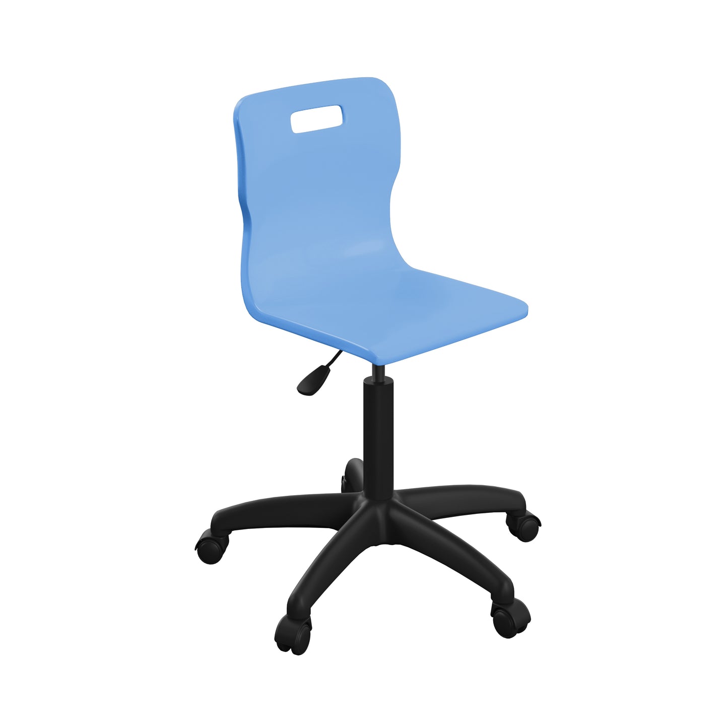 Titan Senior Swivel Chair|Sky Blue Base With Castors|Age 11 Plus Years|Sky Blue