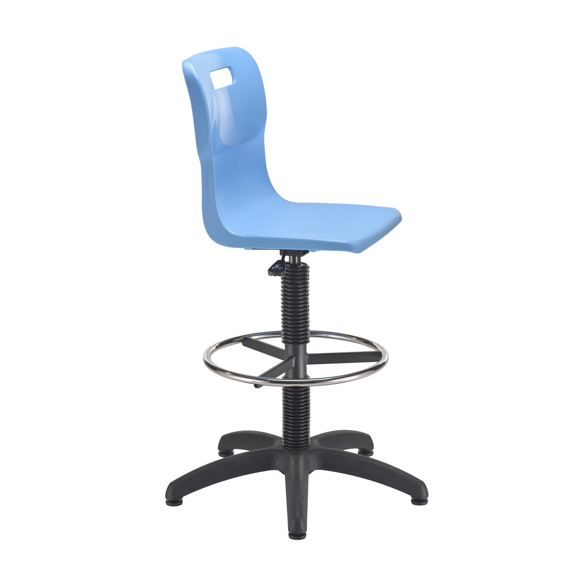 Titan Swivel Senior Chair with Plastic Base, Castors and D-Kit