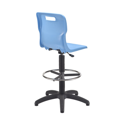 Titan Swivel Senior Chair with Plastic Base, Castors and D-Kit