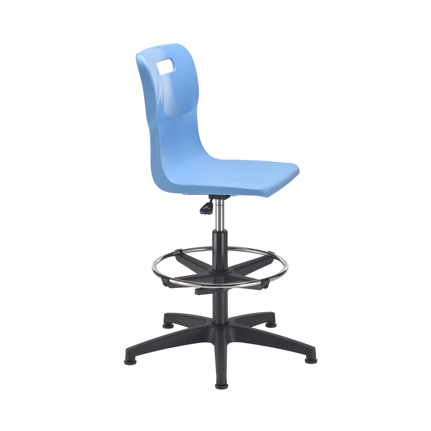 Titan Swivel Senior Chair with Plastic Base, Castors and D-Kit