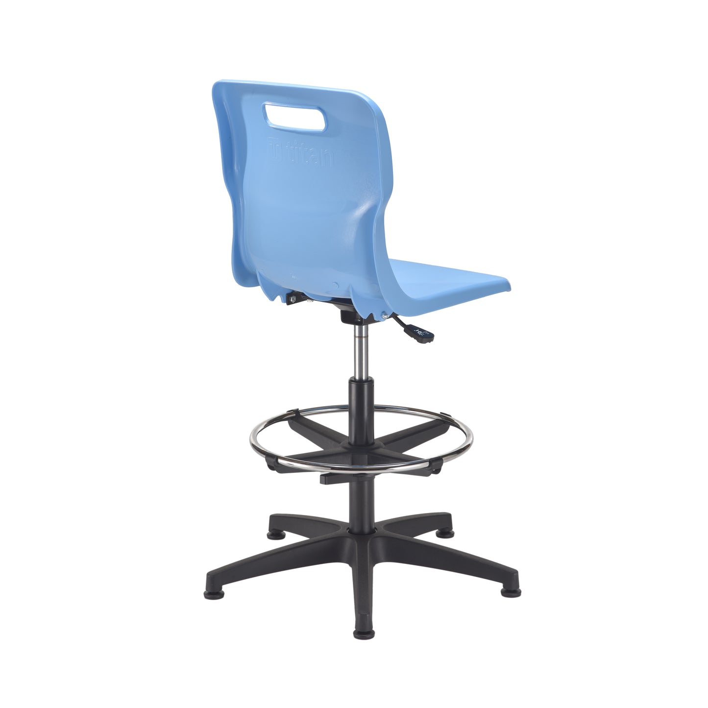 Titan Swivel Senior Chair with Plastic Base, Castors and D-Kit