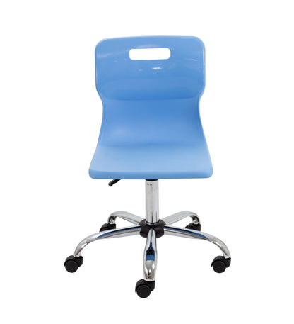 Titan Swivel Senior Chair with Chrome Base and Castors