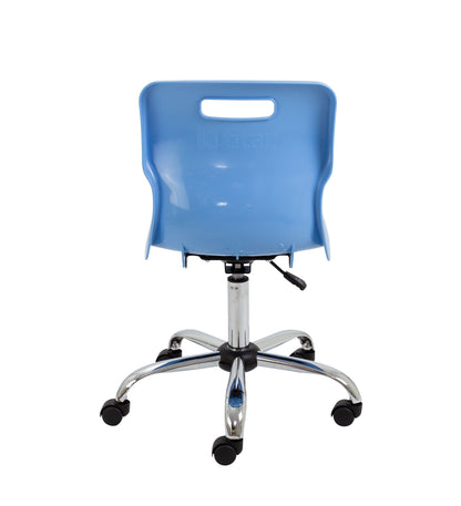 Titan Swivel Senior Chair with Chrome Base and Castors