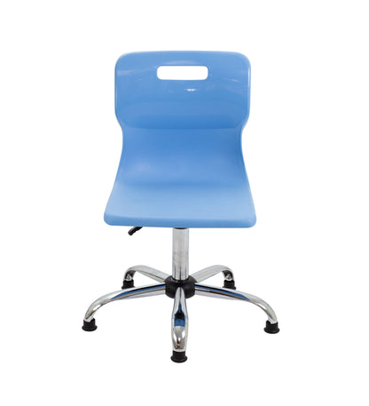 Titan Swivel Senior Chair with Chrome Base and Glides