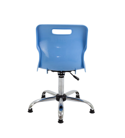 Titan Swivel Senior Chair with Chrome Base and Glides