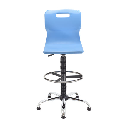 Titan Swivel Senior Chair with Chrome Base, Castors and D-Kit