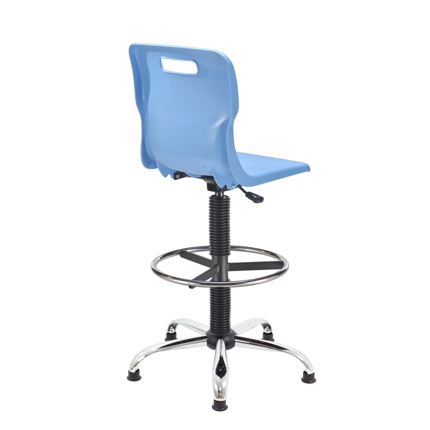 Titan Swivel Senior Chair with Chrome Base, Castors and D-Kit