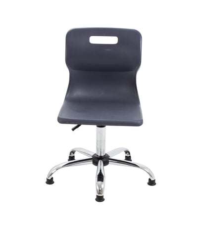 Titan Swivel Senior Chair with Chrome Base and Glides