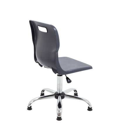 Titan Swivel Senior Chair with Chrome Base and Glides