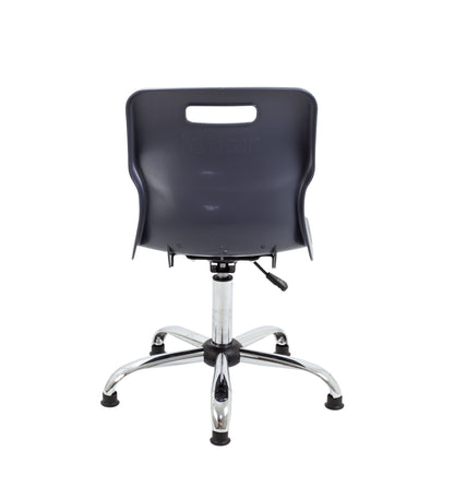 Titan Swivel Senior Chair with Chrome Base and Glides