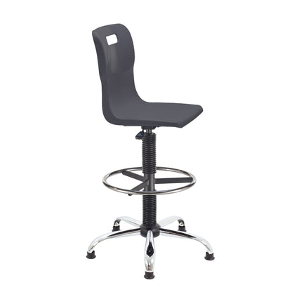 Titan Swivel Senior Chair with Chrome Base, Castors and D-Kit